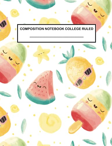 Composition Notebook College Ruled: Large Classic Notebook Journal for Adults Students Teachers High School College Classroom Business Office & Home