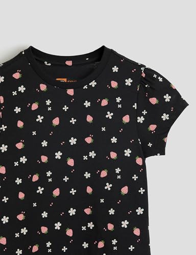 Image of Amazon Brand - Symbol Girls 100% Cotton Graphic Printed Half Sleeves Regular fit T-Shirt