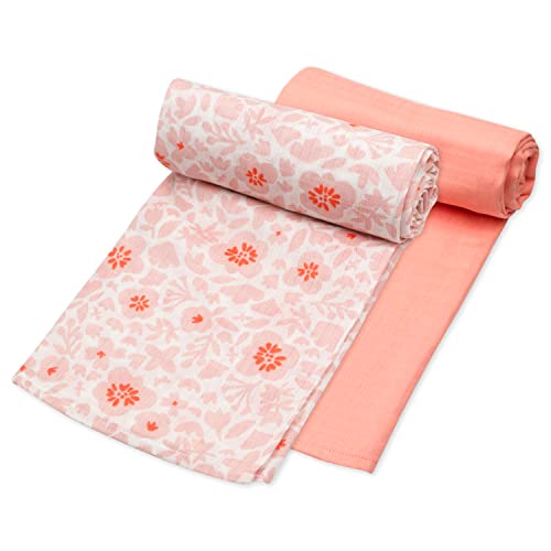 Image of HonestBaby Baby 100% Organic Cotton Swaddle Receiving Blankets (2 Pack)