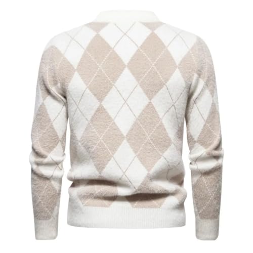 Mens Pullover Sweater O Neck Long Sleeve Soft and Comfortable Warm Knit Sweaters3
