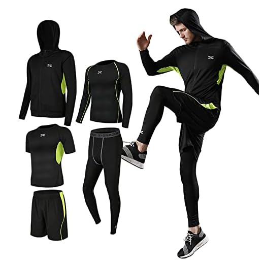 5 pçs/conjunto agasalho masculino de compressão terno esportivo academia roupas fitness corrida jogging esporte wer trining treino meia-calça