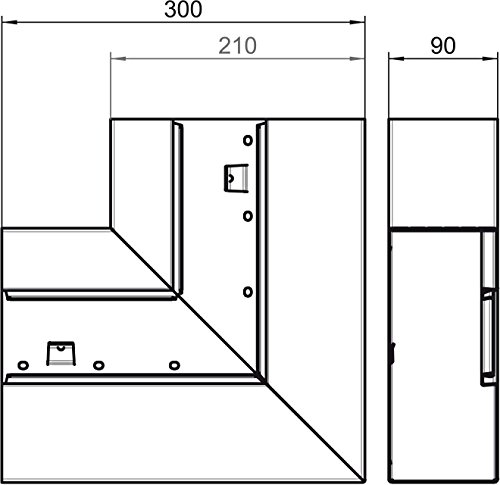 Angle plat ascendant asymétrique solution pour angles muraux complexes - 3