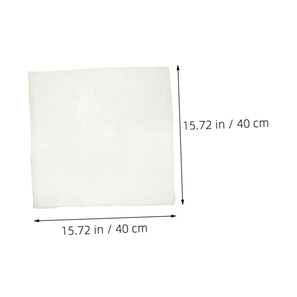 PRETYZOOM 5 Set Di Grandi Garze Quadrate in 100% Cotone Non Sbiancato Ideali Per La Cottura Del Tofu 12 Pezzi * 5