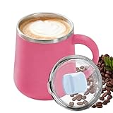 Taza Térmica de Viaje | Térmico Reutilizable Antifugas 450 ml | Tazas Viaje Para Café Y Bebidas - para Bebidas Calientes y Frías, Leche, , Hogar, Oficina, Escuela, Residencia, Camping, Deportes