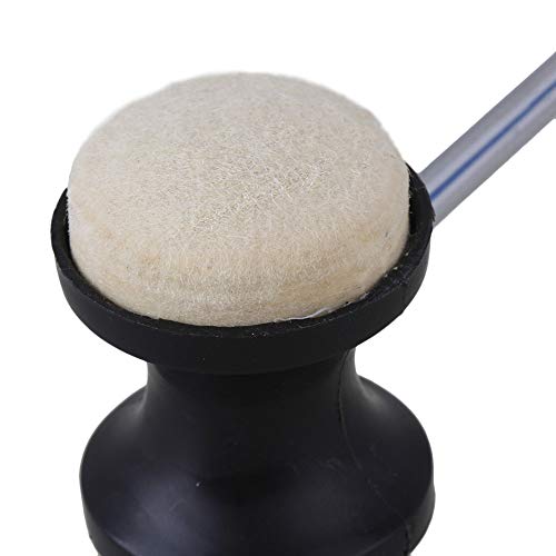 Paleta para pedal de bombo acero inoxidable negra miniatura 5