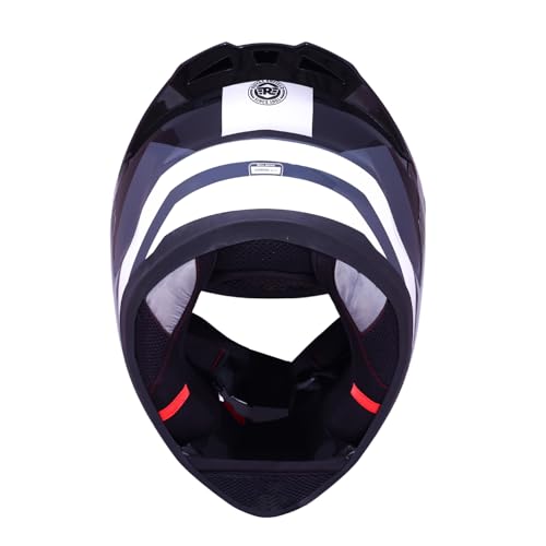 Image of Royal Enfield Override FF RIDEMORE Full Face Helmet | Spoiler & Air-Vent System | High-Impact ABS Shell | Certification: ISI & DOT | UV Treated Visor | Micrometric Buckle Stellar Blue XL