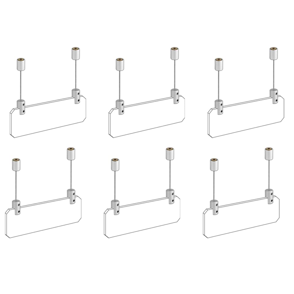 TUBYIC Ceiling Sign Hanger, Solid Aluminum Picture Hanging Hardware for Hanging Acrylic /Picture/Sign Board/Frame
