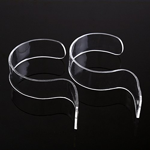 Mollensiuer 4 Pack Clear Acrylic Belt Display Stands Rack Holder Closet Organizer Space Saver Case For Men And Women Belt thumb #2