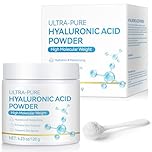 Pure Hyaluronic Acid Serum Powder, 120g High Molecular Weight for Face and Skin Care, Deep Hydration & Moisturizing, Water Soluble for Skin Moisture & DIY Facial Serum