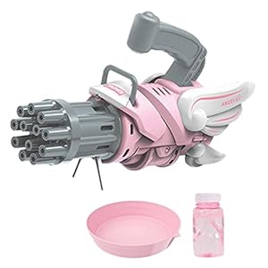 12 Hole Bubble Gatling G un Bellenblaaspistool Bellenblaasmachine Bellenblaas Speelgoed Bellenkanon Met Ventilator 2 In…