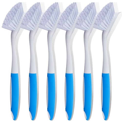 Image of Hsei 6 Pcs Kitchen Scrub Dish Brush Bulk, Blue