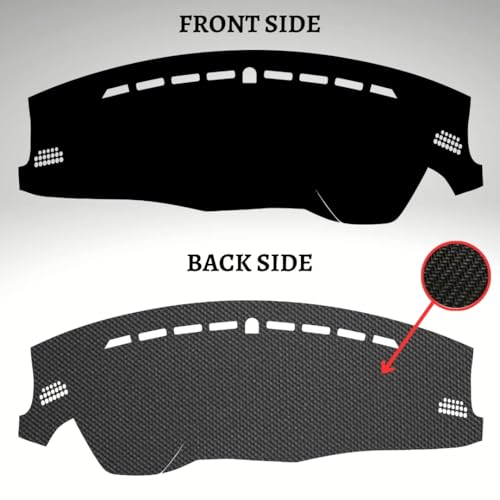 Image of Car Dashboard Cover Compatible with Hyundai Elite I20 2014-2020 Dustproof, UV Resistant | All-Weather Protection | Custom Fit Car Accessories (Balck)
