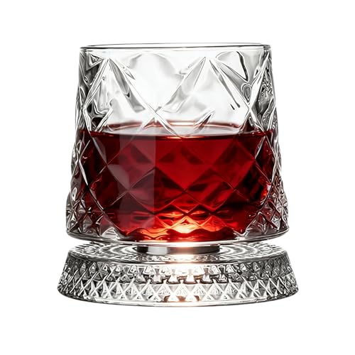 Copa De Vino Giratorio, Taza De Balance Circular, Contenedor De Bebidas Transparente De Calidad, Antiestros, Vajilla, Estilo De Pantalla | Celebración De Regalo Papá Cónyuge Bar Verano