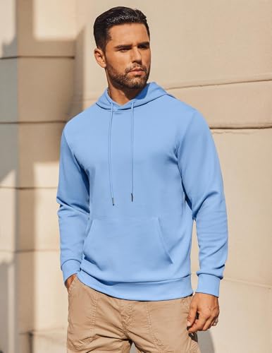 Image of COOFANDY Mens Hoodie Long Sleeve Casual Pullover Hooded Sweatshirt Fashion Drawstring Hoodies with Pocket