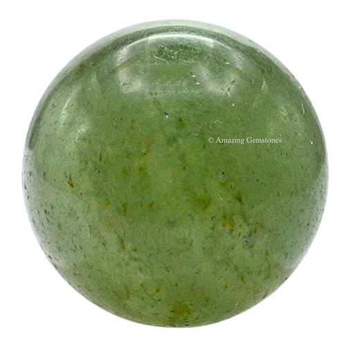 Amazing Gemstone Green Aventurine Crystal Ball - 1 Inches Crystal Sphere Meditation Balls for Witchcraft and Decorative Balls - Crystals and Healing Stones Beginners Gift (Pack of 1)