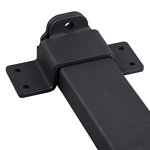 Kswlor Slide Gate Latch,Heavy Duty Latch Lock With Padlock Hole, Suitable For Wooden Fences,Barn Door Lock,Outdoor Latch,Fence Gate,Courtyard,Shed Lock,Cottages, Cabinet,Matte Black #TOP4