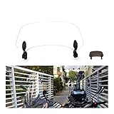 ** Der Windschutz kann deutlich besser und schneller Fahrgeräusche minimiert werden kann.Komfortabler und auch auf schnelleren Strecken reisen entspannter