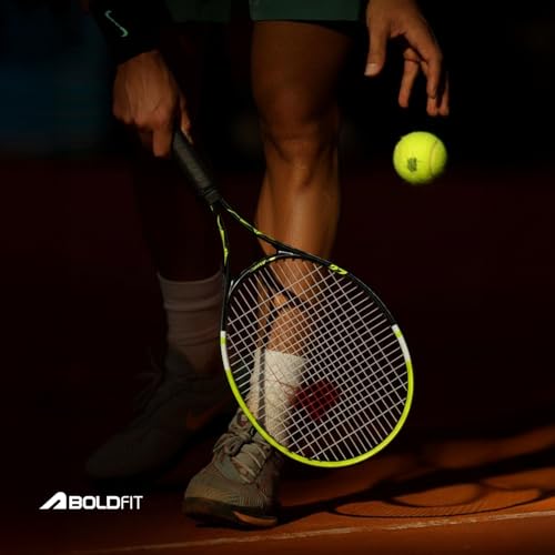 Image of Boldfit Tennis Racket for Adults with Cover Carbon Lightweight Racquet for Practice