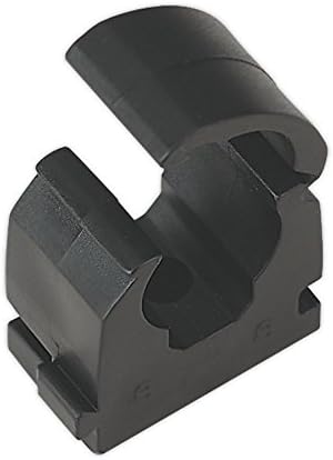Sealey CAS15PC 15mm Pipe Clip - Pack of 20, Black