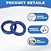 PATIKIL UN Radial Shaft Seal 30mm ID x 42mm OD x 8mm Width, 5 Pcs PU Oil Seal for Industry Bearing Shaft Pumps Piston Cylinder, Blue