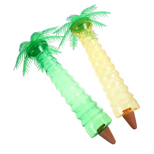 BCOATH 2Pcs Coconut Tree Shape Self Watering Device Automatic Plant Waterer for Use Unique Decoration for Patio Houseplants