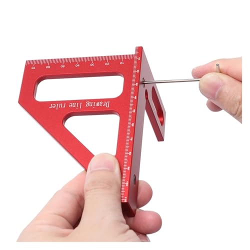 Transportador de escuadra para carpintería de aleación de aluminio miniatura 3
