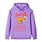 Duoxinbos KATSEYE Hoodies Girls Katseye Merch Kpop Hoodied Sweatshirts Kids Boys Fashion Long Sleeve Graphic Pullover Streetwear Y2k for Fans Purple