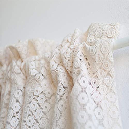 Cortinas cortas de gasa transparente con bordado floral que regulan la luz con elegancia 6
