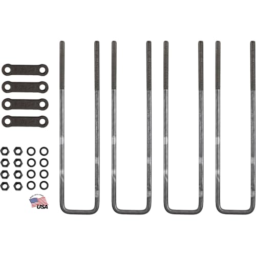 Buyers Products UB623520 20 Inch Square Bend U-Bolt Kit, 4 Complete Kits