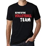 Homme Tee-Shirt Faire Partie De L'Équipe De Volley-Ball – Be Part of The Volleyball Team – T-Shirt Vintage Noir Profond L