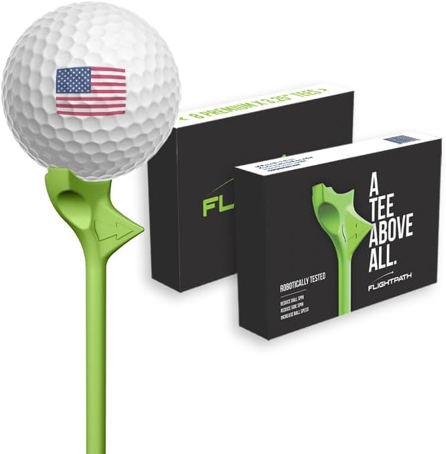 FLIGHTPATH Premium Golf Tees - 3.25" Durable Plastic