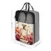 Fashion Perfume Shoe Bag For Travel Double Zipper Design Shoe Pouchs Space Saving Snowflakes Cloth Shoe Bags Portable Shoes Pouch Carrier Organizer for Home Beach