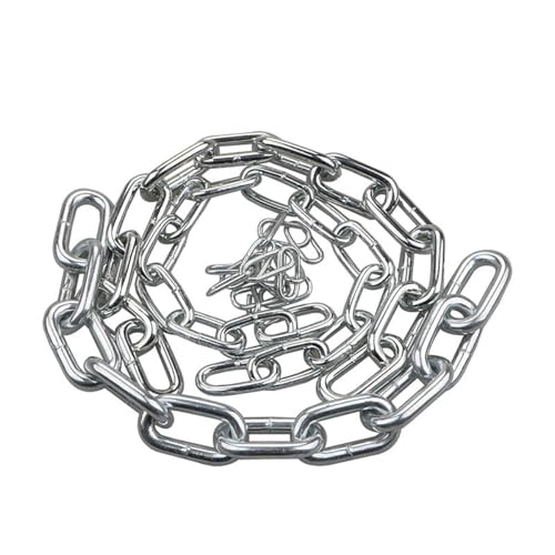 13Ft Stainless Steel Metal Chain, Heavy Duty Chain, Durable Swing Chain for Hanging, Anchoring, Towing