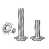 FandWay 320 Stk Linsenkopfschraube mit Flansch,M5 Torx Schrauben ISO 7380-2 Flanschschraube Gewindeschrauben Edelstahl A2 V2A Maschinenschrauben Muttern Unterlegscheiben Kit mit T10 Schlüssel. – Ansicht 8