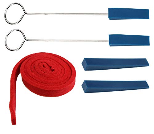 Jiayouy Juego de 5 silenciadores profesionales para piano con tira de fieltro y silenciadores triangulares de goma para piano Cover