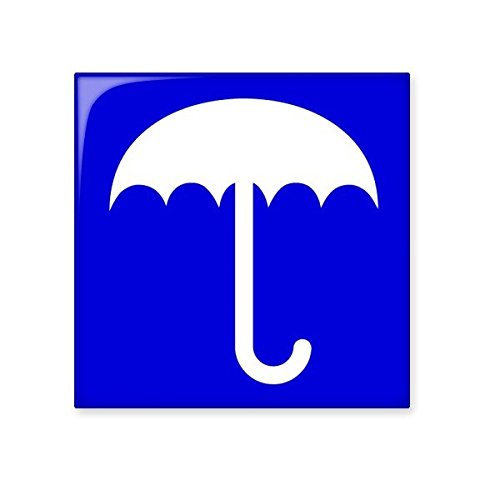 Carreaux de céramique carrés Blue Rain illustration pour décor de cuisine et bain