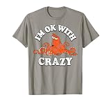 Disney Pixar Finding Dory Hank I'm Ok with Crazy Vintage T-Shirt