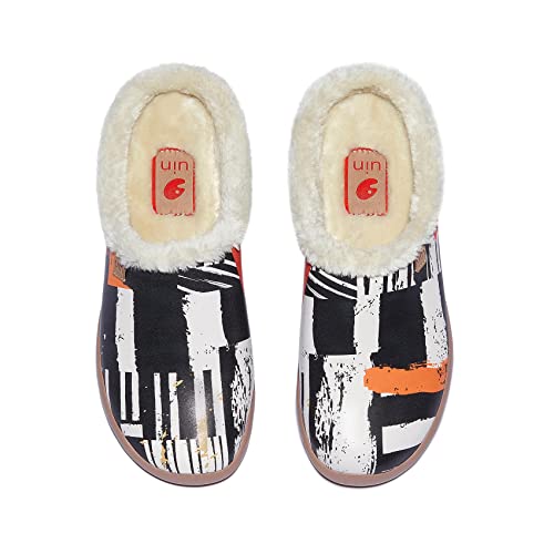 UIN Men's Mules Slipper Loafers Lightweight Comfort Mules Walking Casual Clogs Household Slip Ons Art Painted Travel Shoes Midnight Street 2