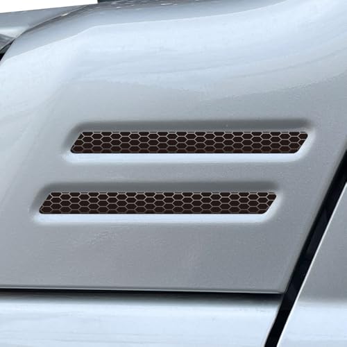 ジムニー ダミーダクト メッシュ プリントタイプ ステッカー ジムニーシエラ シール 4枚セット 1台分 jimny JB64 JimnySIERRA JB74 ダクト風 改造 光沢 防水 耐水 屋外 (パターンC)