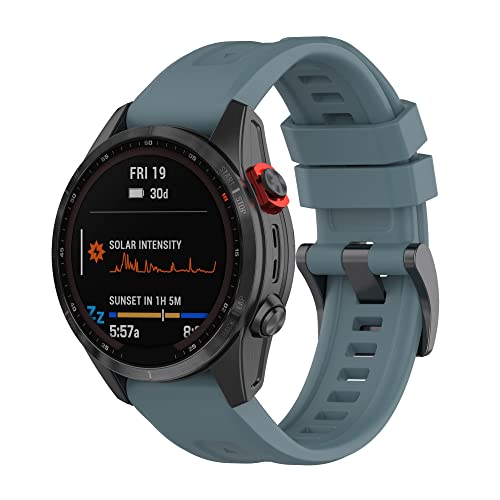 Correa silicona compatible Garmin Fenix 8 43mm 20mm miniatura 2