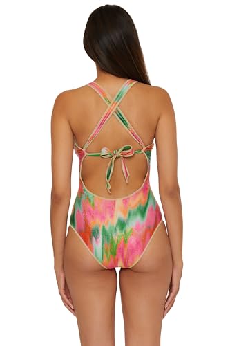 BECCA Women's Mirage Bandeau One Piece Swimsuit, Adjustable, Bathing Suits3