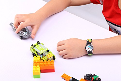 Image of Jewtme Cute Toddler Children Kids Watches Ages 3-8 Analog Time Teacher 3D Silicone Band Cartoon Watch for Little Girls Boys