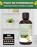 Dr. Ehrlichs Gesundkatalog Johanniskrautöl - Naturreines Pflege-Öl für Wunden und Narben - natürliches Hautpflege-Öl - Hautöl - Rotöl - 100 ml