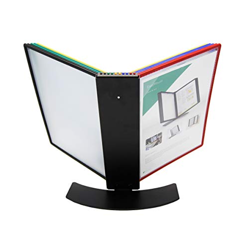 Tarifold Desktop Reference And Display System With 10 Quickload Letter-Size Pockets - Assorted Colors (Ezd791) #TOP1