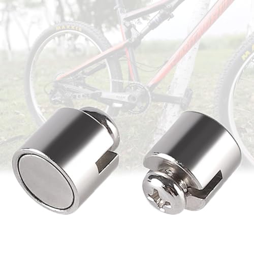 LIUYIDM 2 Stück Silber Speichenmagnet Fahrradspeichen Magnet Speichenrad Magnet Fahrrad Tacho Magnet Speiche Kompatibel mit Yamaha für Elektrofahrräder Sportfahrräder Mountainbikes