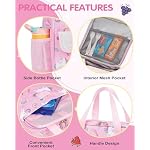 Insulated Leakproof Girls Lunch Bag Box with Shoulder Strap Back to School - Image 6