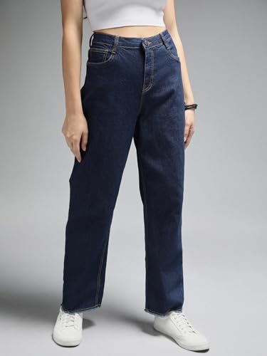 Image of HIGH Star Women's Straight Fit Mid Rise Jeans