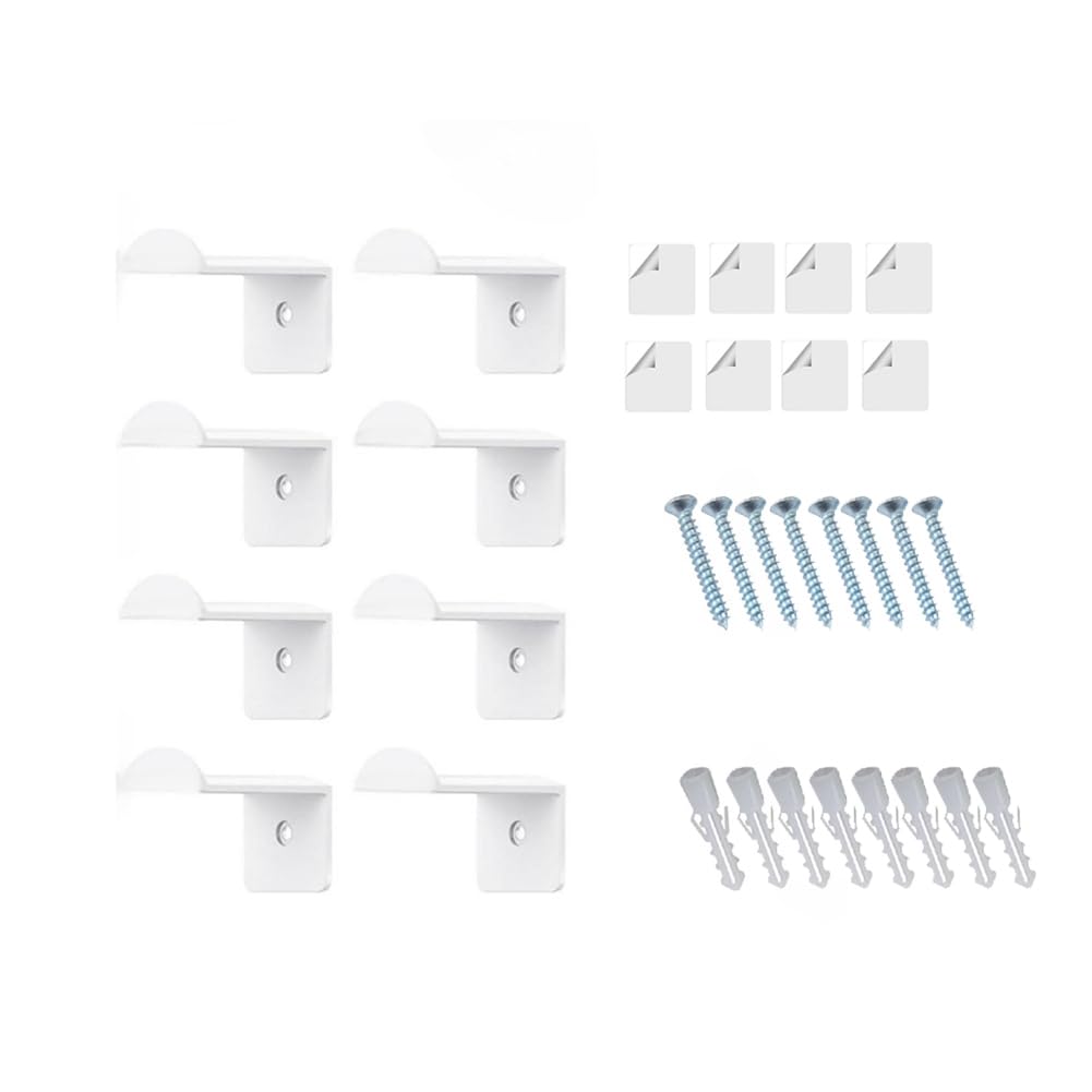 Vjsujehgy 8pcs Adhesive Hat Rack Display Hooks for Wall Door Baseball Cap Holder Closet Storage Organizer Cap Hanger