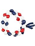White, Blue and Red Beads Necklaces - for Luau Party, Graduation and Birthday Party. Hawaiian Leis...