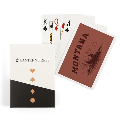 Lantern Press Montana Baraja de 52 cartas póker